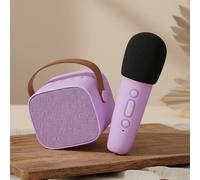 Set de karaoke Lalarma morado | Altavoz Bluetooth y micrófono