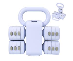 Set de kettlebell ajustable, set de mancuernas para mujer (2-5 kg), pesas ajustables, kettlebell () para mujer, set de fitness para gimnasio en casa
