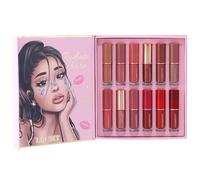 Set de Labial Mate Aterciopelado,12 Piezas Kit De Maquillaje De Labios Resistente Al Agua - Set De Maquillaje De Barra De Labios Líquida Mate,Para Viaje De Negocios Escenario Citas Reuniones