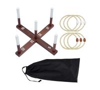 Set De Lanzamiento De Anillo - Juego De Juego Al Aire Libre, Césped Ring Throw | Juego De Juguetes Portátiles, Compatible Con El Campamento De Jardín De Playa, Picnic Picnic Vacation Vacation School F