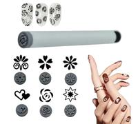 Set de lápiz de arte de sello de uñas, kit de estampas de uñas, sello de silicona, herramienta de estampado para principiantes, confiable y no desanimado, 48pcs, para diseños de manicura y creativos