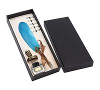Set de lápiz de caligrafía: pluma de estilo de estilo clásico con agarre científico + 1-5 mm plana plana para práctica de caligrafía italiana gótica y creación de carteles de (type 3)