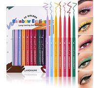 Set de lápiz de ojos, lápiz de ojos mate con brillo, eyeliner retráctil, ultra pigmentado, de secado rápido, resistente al agua y a las manchas, crea líneas definidas y marcadas (#B Conjunto)