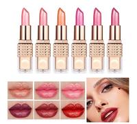 Set de lápiz labial | Bálsamo labial teñido hidratante | Stick de labios de maquillaje hidratante de lápiz de larga duración para la boda de la fiesta de la boda de niñas y mujeres