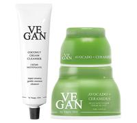 Set de limpiador y crema hidratante Ultimate Moisture Locking de Vegan by Happy Skin