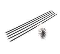 Set de limpieza de chimeneas HBM de 6 piezas hasta 7 metros