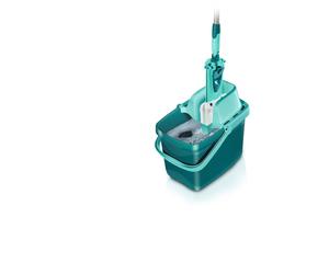 Set de limpieza de suelo Leifheit Combi XL 55360, fregona, cubo escurridor de 12 L y funda micro duo, mopa de 42 cm
