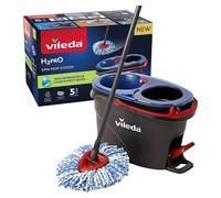 Vileda H2PrO Spin Mop, Fregona Giratoria con Cubo y Pedal Escurridor