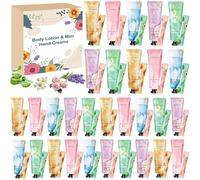 Set de loción corporal para mujer, 60 unidades, loción hidratante para el cuerpo en tamaño de viaje y mini cremas de manos, crema hidratante para piel seca, regalos de Navidad, regalos de invitados
