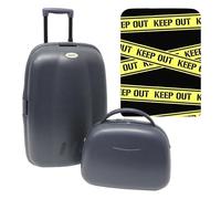 Set de maleta trolley + neceser abs INLCUYE UNA FUNDA PROTECTORA "Keep out"