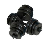 Set de mancuernas power plus 30kg negro