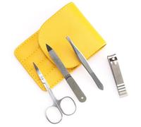 Set de Manicura,4 PCS Kit Cortauñas Estuche Manicura Corta Uñas Adulto Cortaúñas Ultra Afiladas Set de Manicura para Mujer para Hombres y Mujeres