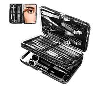 Set de manicura, CestMall 21pcs Kit de pedicura para cortaúñas Kit de manicura profesional de acero inoxidable para hombres Mujeres Herramientas para el cuidado de las uñas Kits de aseo personal