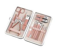 Set de manicura Kit de pedicura Tijeras para uñas para el hogar Lugar de trabajo Viajes al aire libre, E74C3TK302132, RG, 16