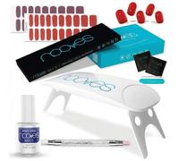 Set de Manicura Nooves Premium Rojo Láminas de Gel para Uñas 8 Piezas