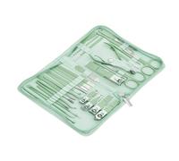 Set de manicura profesional, cortaúñas, kit de pedicura, kit de cuidado personal de acero inoxidable, tijeras para uñas de los pies, herramientas con juego de 30 piezas