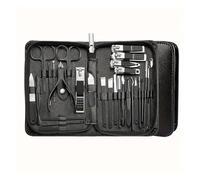 Set de manicura, set de cortauñas, Juego de cortaúñas for manicura y pedicura 30 en 1, multicolor(Black)