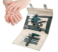 Set de manicura, Set de cortaúñas - Kits de cortaúñas portátiles de 19 piezas,Kit de manicura y, juego de cortaúñas para pies, kit de cuidado de uñas para hombres y mujeres