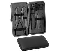 Set de Manicura y Pedicura Profesional 12 en 1,con Herramientas Remover Cutícula Cortauñas de Acero Inoxidable con Caja de Cuero Kit Cuidado de Uñas para Hombres y Mujeres Ideal para Hogar o Viaje