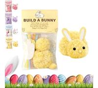 Set De Manualidades Del Conejito De Pascua Para Niños, Kit De Manualidades DIY Del Conejito, Set De Manualidadess Fáciles Con Lana Dels C Onejito De Pascua, Creatividad DIY,Conejitos De Peluche Bonito