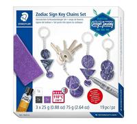 Set de Manualidades Staedtler Design Journey Llaveros del Zodiaco FIMO