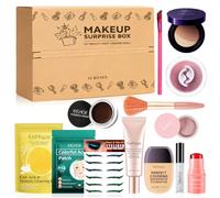 Set de maquillaje, 12 unidades, set de maquillaje, set de maquillaje todo en uno, set de regalo de maquillaje, con parches para acné, pestañas postizas, pinceles de base, etc., para mujeres