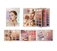 Set De Maquillaje Con Diseño De Libro,Kit de Cosméticos de Viaje - Estuche de Maquillaje Portátil - Para Mujeres, Niñas, Principiantes, Para Uso En Hogar, Diario, Desplazamiento, Citas Y