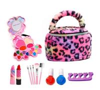Set De Maquillaje Infantil,Juguete De Tocador De Princesas Lavable,Kit De Maquillaje Infantil De 22 Piezas | para Niños De 3 A 12 Años Juego Simulación Y Disfraz Relleno para Navidad Cumpleaños Y