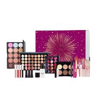Set De Maquillaje,Paleta Maquillaje, Lápiz Labial Y Brocha,Paleta Sombras Ojos Con Kit Completo - Para Mujeres, Niñas, Adolescentes, Principiantes, Regalo Cumpleaños Navidad