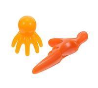 Set de Masaje de Pulpo 2 Piezas de Resina Naranja Portátil