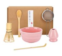 Set de Matcha,Set Completo para Ceremonia del Té con Cuenco (Diseño Pico de Águila),Batidor de Bambú,Tamiz,Cuchara y Accesorios,Kit de Regalo para Amantes del Matcha,Uso en Hogar,Oficina o Cocina