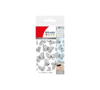 Set de Mini Sellos - ARTEMIO - Mi Esencial - Transparente - 7 x 9 cm - Fondo Mariposas