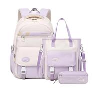 Set De Mochila Bonito Set de Mochila, Bolso Tote y Estuche Escolar Unisex