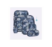 Set de mochila escolar Beckmann Classic Universal azul con estampado