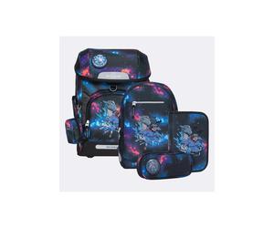 Set de mochila escolar Beckmann Plus Air negro con estampado