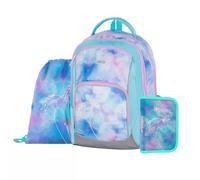 Set de mochila escolar Oxy Go con unicornio - 3 piezas