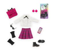 Set de Moda Corolle Girls Dressing Collège Anglais 28 cm, 8 Accesorios