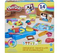 Set de modelado Play-Doh Kitchen Creations Kit Little Chef con 14 accesorios y 5 colores