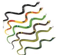 Set de Modelos de Serpientes Realistas para Ahuyentar a los Pequeños Animales Salvajes en Jardines y Espacios Exteriores Hecho de Plástico Seguro 6 Unidades (6PCS)