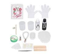 Set de Molde de Silicona para Posavasos de Resina Epoxi, Kit DIY con Flores Secas y Stickers - Moldes Reutilizables, Fácil Desmoldeo, Manualidades Personalizadas (Día)