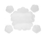 Set de moldes de resina para posavasos con flores, moldes de silicona para fundición de resina epoxi, moldes de posavasos con forma floral y diseño engrosado para decoración del