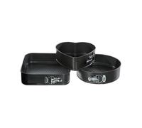 Set de moldes desmontables secret de gourmet negro aluminio 3 piezas