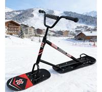 Set de motonieve y Patinete 2026 - Control de Giro 360°, Soporte de Peso 150 kg, Marco Triple de Aluminio, Ideal para entusiastas de Deportes de Nieve(Black)