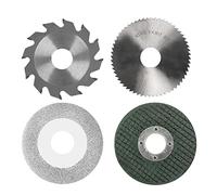 Set de motosierra 4 piezas que contiene sierra aleación HSS esmeril resina - Alta tenacidad dureza afilada Corte rápido y suave Buena artesanía