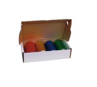 Set De Papel De Aluminio Para Mechas Efalock 50 M X 12 Cm 20 My Cuatro Colores
