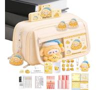 Set de Papelería Bonito cartuchera organizadora de lápices de oveja | Portalápices de Escritorio para estudiantes, niños, adolescentes, coleccionistas, artistas, estudio, trabajo, casa y