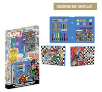 Set de Papelería Coloreable Avengers - Kit Escolar Infantil con Rotuladores, Lápices de Colores y Accesorios de Marvel para Dibujar, Pintar y Estimular la Creatividad de los Niños