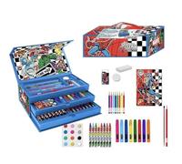 Set de Papelería Coloreable Avengers - Kit Escolar Infantil con Rotuladores, Lápices de Colores y Accesorios de Marvel para Dibujar, Pintar y Estimular la Creatividad de los Niños