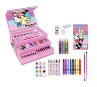 Set de Papelería Coloreable Hello Kitty - Estuche Escolar Completo con Rotuladores, Lápices de Colores y Accesorios Temáticos para Niñas Fans del Personaje Más Tierno de Sanrio