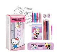 Set de Papelería Coloreable Hello Kitty - Estuche Escolar Completo con Rotuladores, Lápices de Colores y Accesorios Temáticos para Niñas Fans del Personaje Más Tierno de Sanrio
